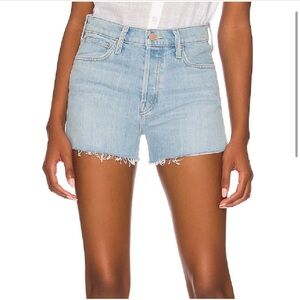 MOTHER The Scrapper Cut Off Fray Short - Denim Blue Women's Shorts - 25